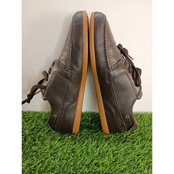Lacoste Dreyfus Boat Shoe Chocolate Brown Leather Men\'s Size 10 main image 6